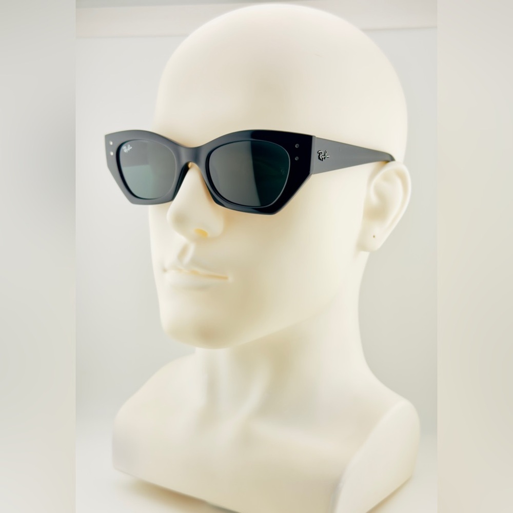 Ray-Ban Zena Bio Based Sunglasses RB4430 Polished black Frame Dark Gray Lenses - Picture 3 of 16